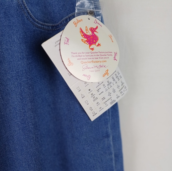 NWT Quacker Factory Bronze Stones and Metallic Floral Bootcut Jeans A16586 - Picture 6 of 8